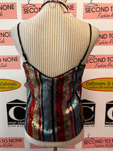 Load image into Gallery viewer, Striped Sequin Tank Top (Size S)