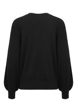 Cargar imagen en el visor de la galería, Pleated Sleeve Knit Top (2 Colours)