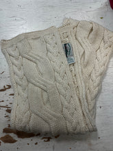 Load image into Gallery viewer, Aran Crafts 100% Wool Cable Knit Scarf