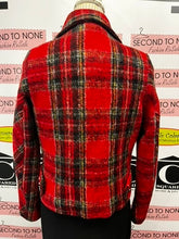 Load image into Gallery viewer, Vintage Wool Red Plaid Jacket (Size M)