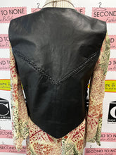 Load image into Gallery viewer, Genuine Leather Biker Vest (Size XL)