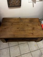 Load image into Gallery viewer, Wooden Rising/Adjustable Coffee Table