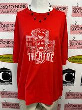 Load image into Gallery viewer, “Theatre Folk” Red T-Shirt (Size XL)