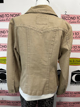 Load image into Gallery viewer, Live a Little Sparkly Denim Jacket (Size L)
