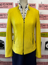Load image into Gallery viewer, Laura Petites Chartreuse Wool Blend Jacket (Size 2P)