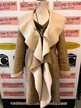 Load image into Gallery viewer, Simon Chang Faux Suede Long Coat (Size M)