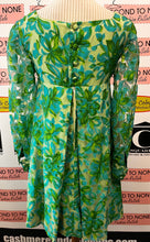 Load image into Gallery viewer, Vintage Handmade 1960s Mod Style Botanical Print Dress (Size XS/S Petite)