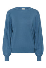 Cargar imagen en el visor de la galería, Pleated Sleeve Knit Top (2 Colours)