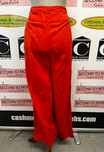 Load image into Gallery viewer, Bold Orange Wide Leg Linen Blend Pant (Size 4)