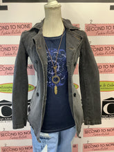 Load image into Gallery viewer, Armor Jeans Grey Double Breasted Jean Jacket (Size S)
