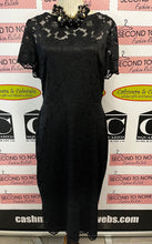 Load image into Gallery viewer, Chaps Black Lace Dress (Size 16)