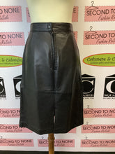 Load image into Gallery viewer, Linea Phillips Leather Midi Skirt (Size 13)
