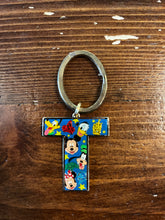 Load image into Gallery viewer, Official Disney Mickey & Friends Letter "T" Keychain