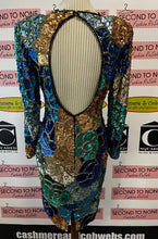 Load image into Gallery viewer, Vintage Fully Sequined Silk Dress (Size 6)
