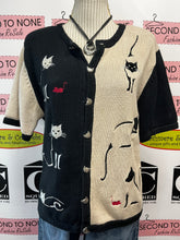 Load image into Gallery viewer, Christopher & Banks Cat Lover Cardigan (Size XL)