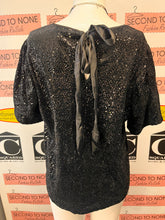 Load image into Gallery viewer, Badgley Mischka Glitter Bow-Back Top (Size M)