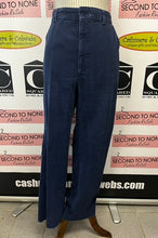 Charger l'image dans la galerie, 70s Mens Denim Blue Cotton Corduroy Pants (Size S)