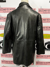 Load image into Gallery viewer, Vintage Faux Leather Blazer Jacket (Size XL)