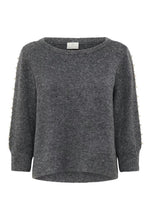 Cargar imagen en el visor de la galería, Wool Blend Pearl Sleeve Sweater (2 Colours)