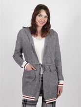 Cargar imagen en el visor de la galería, Cabin-Pattern Long Cardigan