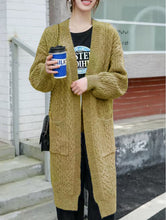 Cargar imagen en el visor de la galería, Cable-Knit Duster (Only Camel Colour Left!)