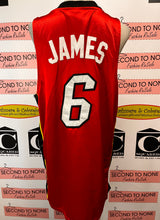 Charger l'image dans la galerie, *Authentic* Adidas Lebron James #6 Miami Heat Jersey (Size L-Mens)