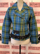 Cargar imagen en el visor de la galería, Chaquetas moteras de tartán escocés (4 colores de tartán)