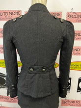 Cargar imagen en el visor de la galería, Charcoal Military Crop Jacket (Size 0)
