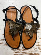 Load image into Gallery viewer, Silvian Heach Leaf Sandals (Size 36=5)
