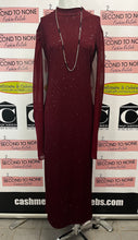 Charger l'image dans la galerie, Burgundy Sparkly Cape Sleeve Dress (Size XXL)