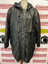 Load image into Gallery viewer, Vintage Sequence Leather Jacket (Size 14)
