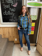 Cargar imagen en el visor de la galería, Chaquetas moteras de tartán escocés (4 colores de tartán)