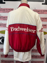 Load image into Gallery viewer, Vintage Budweiser Racing Puff Jacket (Size L)