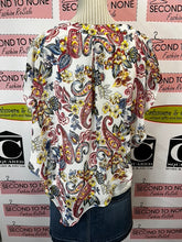 Load image into Gallery viewer, Paisley Sheer Overlay Top (Size S)