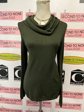 Load image into Gallery viewer, David Bitton Buffalo Cowl Neck Cold Shoulder Top (Size M)