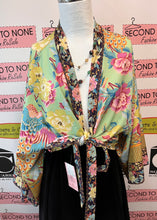 Load image into Gallery viewer, Funky Floral Tie Front Shrug (One Size)