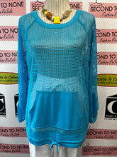 Load image into Gallery viewer, Jones New York Sport Mesh Top (Size L)