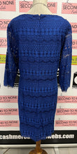Load image into Gallery viewer, Laura Plus Royal Blue Lace Dress (Size 22)