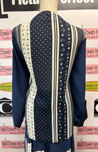 Load image into Gallery viewer, Vintage Blue and White Nautical Skirt Set (Size XL)