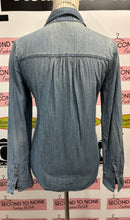 Load image into Gallery viewer, L.E.I Faux Denim Top (Size M)