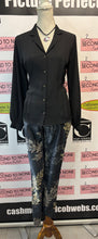 Load image into Gallery viewer, Topshop Elegant Black Blouse (Size 10)
