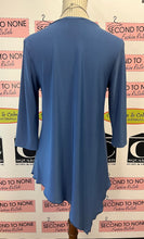 Cargar imagen en el visor de la galería, Deep Blue Asymetrical Hem Tunic (Size S)