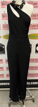 Cargar imagen en el visor de la galería, One Shoulder Cut Out Black Jumpsuit (Size M)