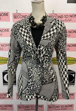 Cargar imagen en el visor de la galería, Simon Chang B&W Mix Print Jacket (Size 6)