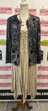 Charger l'image dans la galerie, TanJay Fashions Blue & Green Paisley Jacket (Size Petite M)