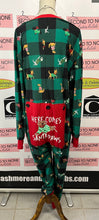 Load image into Gallery viewer, “Here Comes Santa Paws” Dog Print Onesie (Size L)