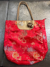 Load image into Gallery viewer, Chinese Cherry Red Tapestry Tote Bag