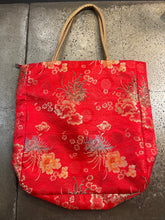 Load image into Gallery viewer, Chinese Cherry Red Tapestry Tote Bag