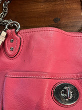 Load image into Gallery viewer, Coach Poppy Pebbled Pink Leather Shoulder Bag