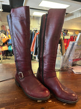 Load image into Gallery viewer, Red Leather Double Zipper Boots (Size 7)
